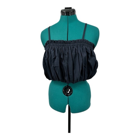 Cinq A Sept Ivee puffball cropped cotton top NWOT - Picture 4 of 9